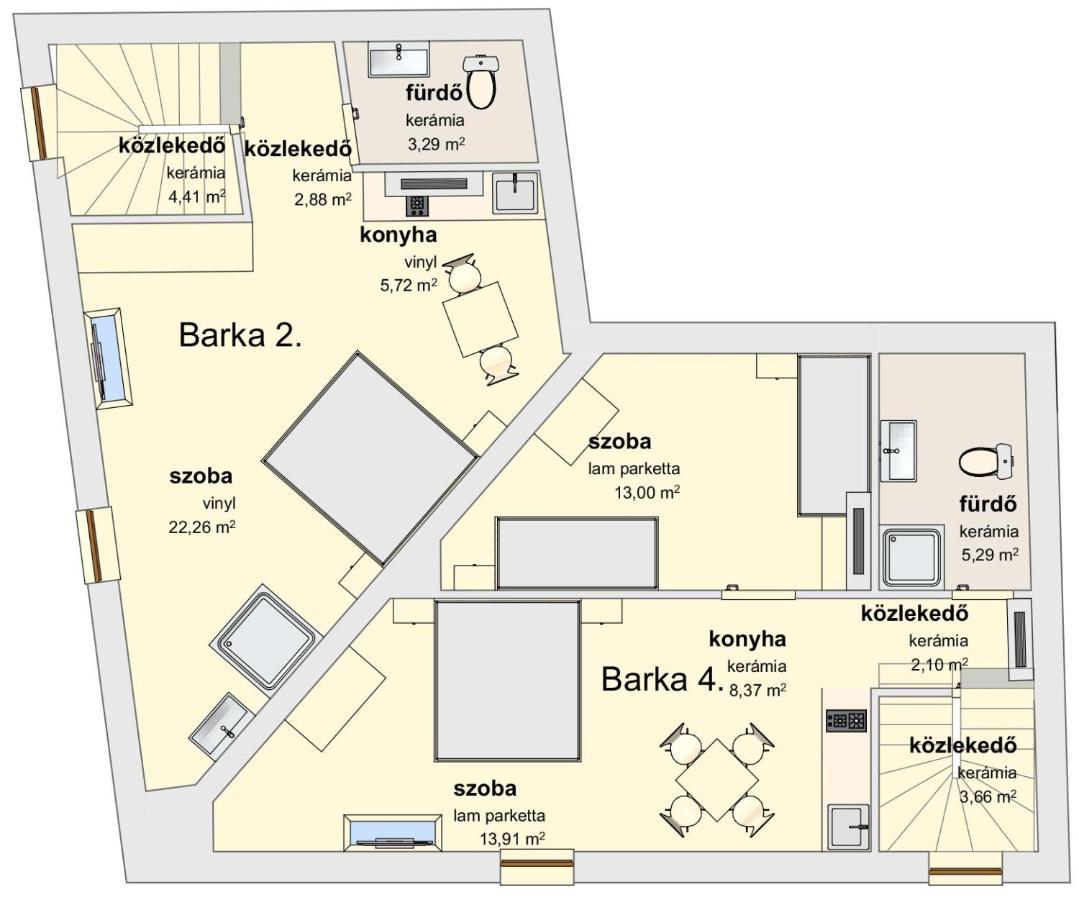 Barka Apartman Erlau Exterior foto